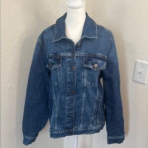 a.n.a. Classic Blue Denim Jacket - Medium Wash - Size XL